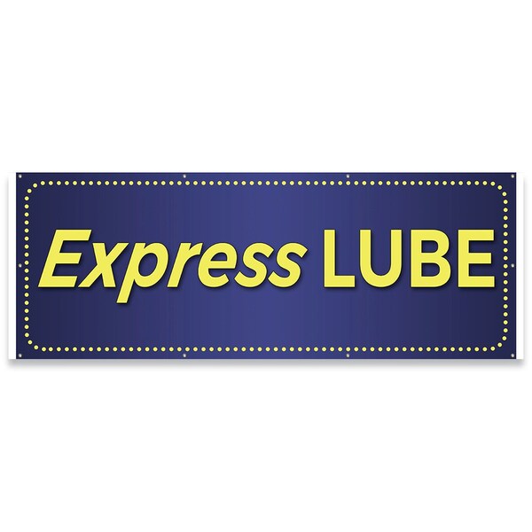 Express Lube Banner Concession Stand Food Truck Single Sided